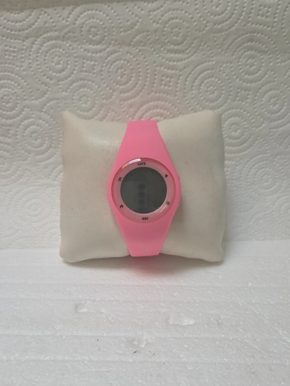 Women's Pink Digital Silicone Sport Watch - Unbranded